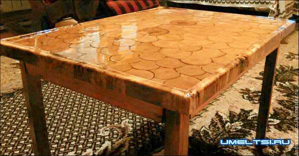 Стол из спилов фото 4 Стол из спилов фото 4
