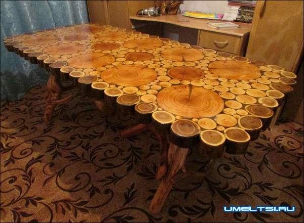 Стол из спилов фото 1 Стол из спилов фото 1
