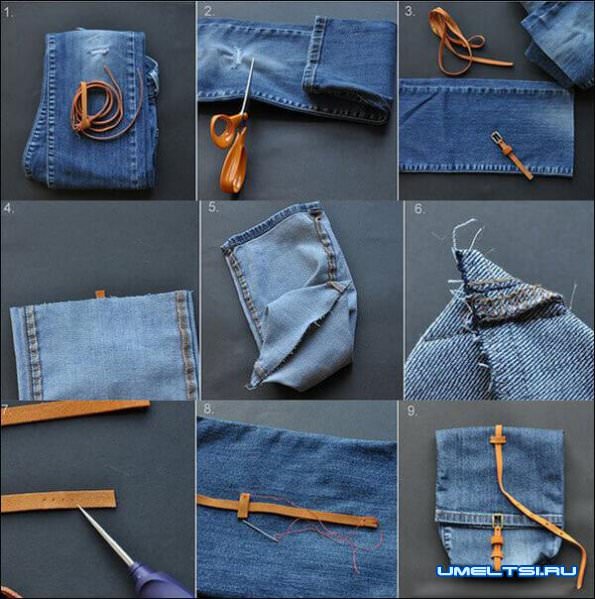 сумки из джинса