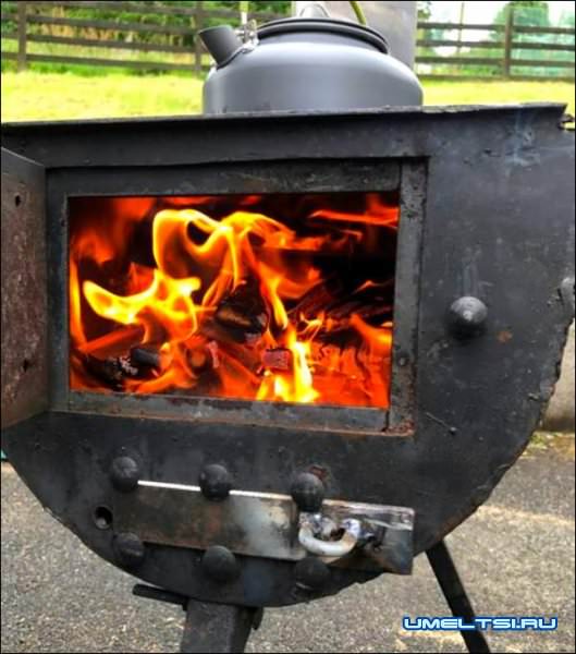 Печь с варочной плитой из газового баллона мастер класс фото 13