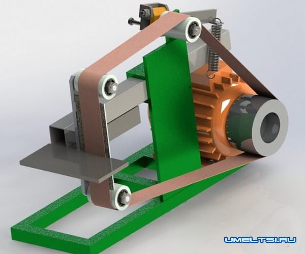 ленточный шлифовальный станок схема 2