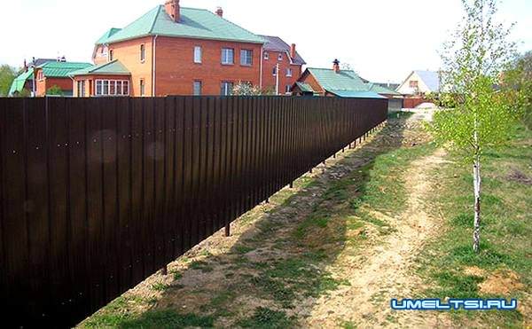 забор из профнастила забор из профнастила