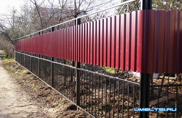 забор из профнастила забор из профнастила