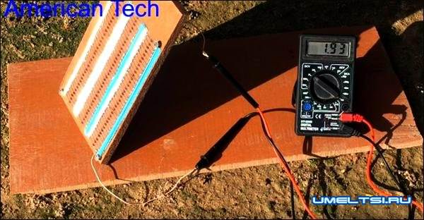 Солнечная батарея из диодов Солнечная батарея из диодов