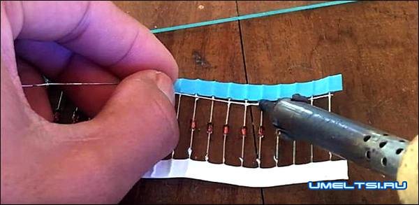 Солнечная батарея из диодов Солнечная батарея из диодов