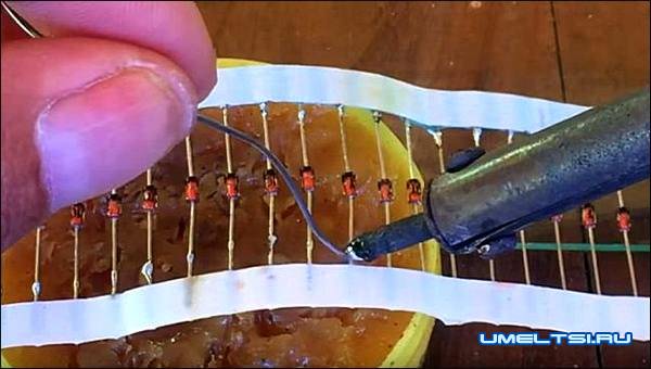 Солнечная батарея из диодов Солнечная батарея из диодов