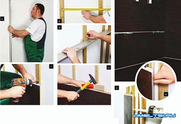 Паркетная доска в отделке стен