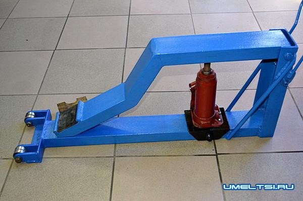 Подкатный домкрат своими руками