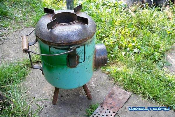 Печь-ракета из газового баллона своими руками Печь-ракета из газового баллона своими руками