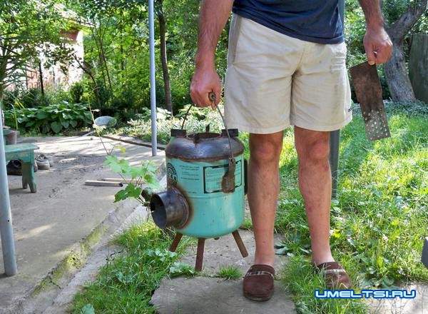 Печь-ракета из газового баллона своими руками Печь-ракета из газового баллона своими руками