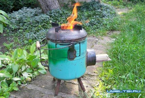 Печь-ракета из газового баллона своими руками Печь-ракета из газового баллона своими руками
