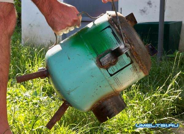 Печь-ракета из газового баллона своими руками Печь-ракета из газового баллона своими руками