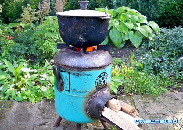 Печь-ракета из газового баллона своими руками Печь-ракета из газового баллона своими руками