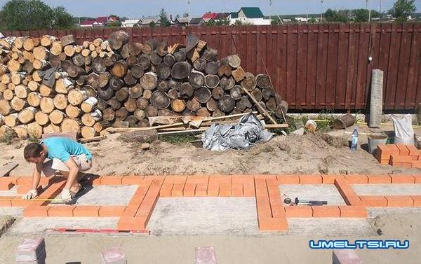 Печь барбекю своими руками-фундамент Печь барбекю своими руками-фундамент