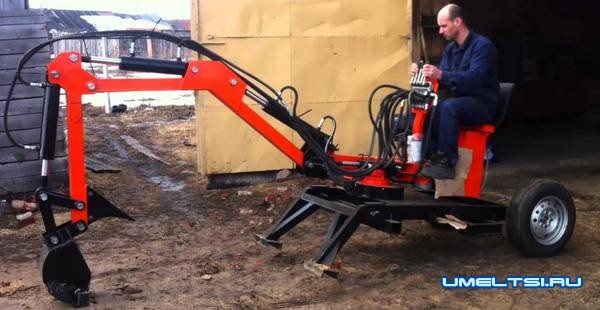 Мини экскаватор своими руками на шасси Мини экскаватор своими руками на шасси