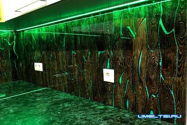 кухонный фартук из эпоксидной смолы кухонный фартук из эпоксидной смолы