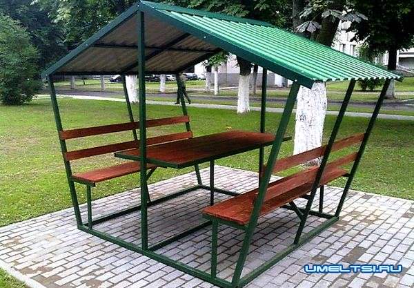 Изделия из профильной трубы-беседка Изделия из профильной трубы-беседка