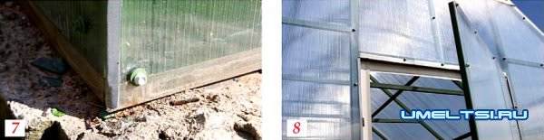 Строим теплицу из поликарбоната с двухскатной крышей