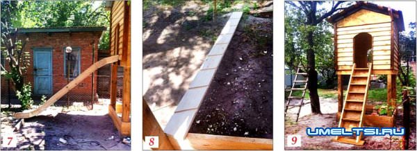 терем-шалаш и песочница для малыша