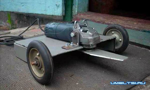 Что можно сделать с болгарки-газонокосилка Что можно сделать с болгарки-газонокосилка