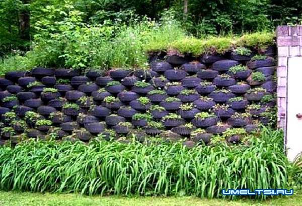 забор из шин забор из шин