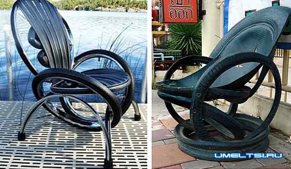кресла, стулья из шин кресла, стулья из шин