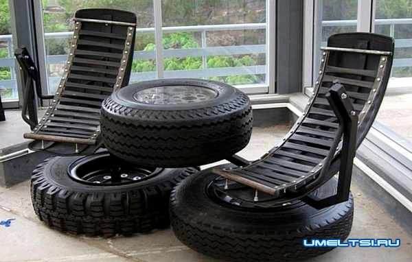 кресла, стулья из шин кресла, стулья из шин