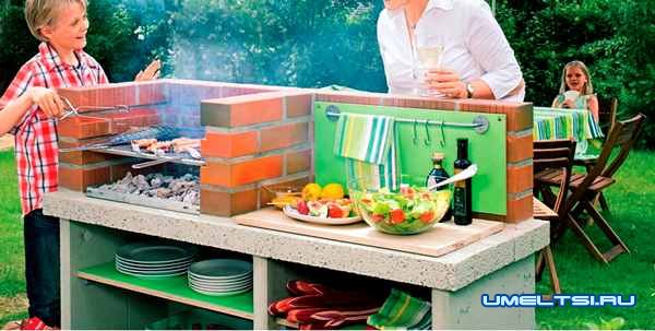 Кирпичный мангал–гриль Кирпичный мангал–гриль