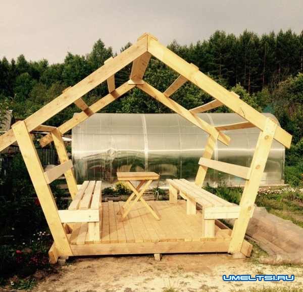 простая беседка своими руками
