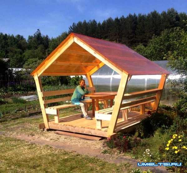 простая беседка своими руками