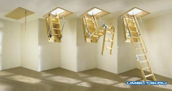 Лестница с люком на чердак Лестница с люком на чердак