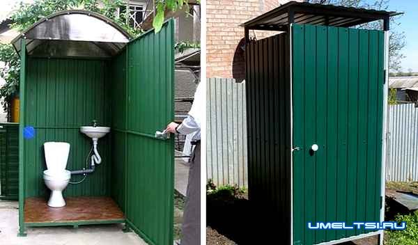 Туалет из профнастила Туалет из профнастила