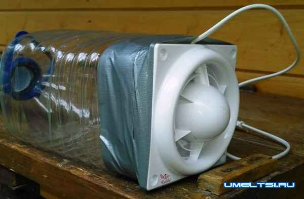 Компрессор из куллера и бутылки Компрессор из куллера и бутылки