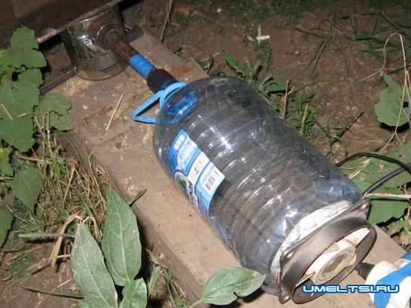 Компрессор из куллера и бутылки Компрессор из куллера и бутылки