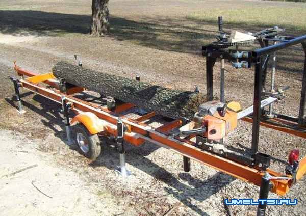 Самодельная пилорама из бензопилы-поэтапно Самодельная пилорама из бензопилы-поэтапно