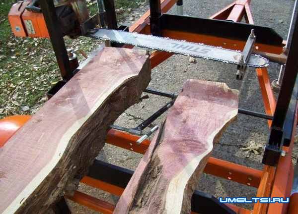 Самодельная пилорама из бензопилы-поэтапно Самодельная пилорама из бензопилы-поэтапно