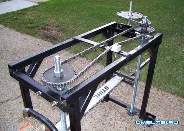 Самодельная пилорама из бензопилы-поэтапно Самодельная пилорама из бензопилы-поэтапно