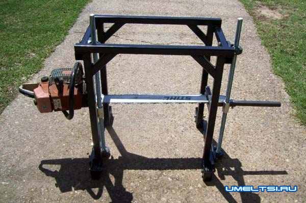 Самодельная пилорама из бензопилы-поэтапно Самодельная пилорама из бензопилы-поэтапно