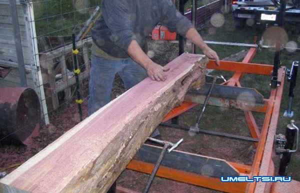 Самодельная пилорама из бензопилы-поэтапно Самодельная пилорама из бензопилы-поэтапно