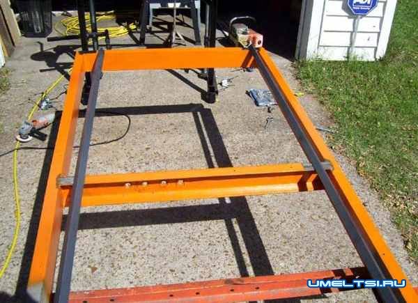 Самодельная пилорама из бензопилы-поэтапно Самодельная пилорама из бензопилы-поэтапно