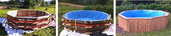 бассейн из поддонов бассейн из поддонов