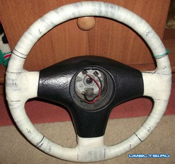 Перетяжка руля кожей своими руками Перетяжка руля кожей своими руками