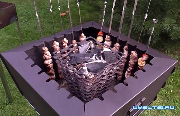 Мангал вертикальный для шашлыка Мангал вертикальный для шашлыка