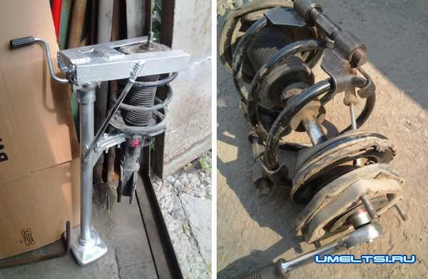 Приспособление для стяжки пружин Приспособление для стяжки пружин