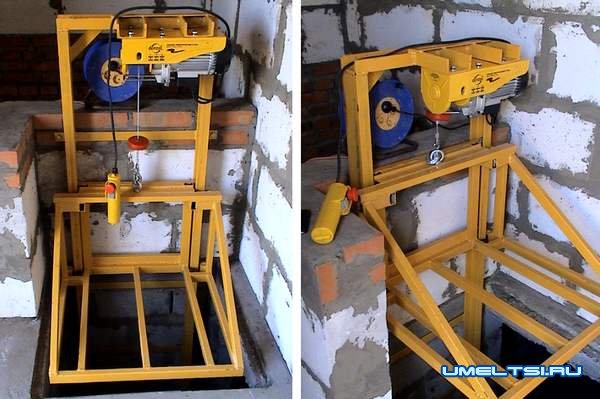 Грузовой лифт в погреб Грузовой лифт в погреб