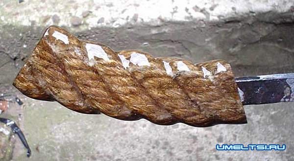 Нож из стального троса