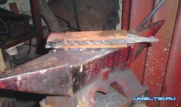 Нож из стального троса