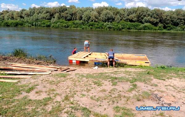 Плот своими руками из бочек Плот своими руками из бочек