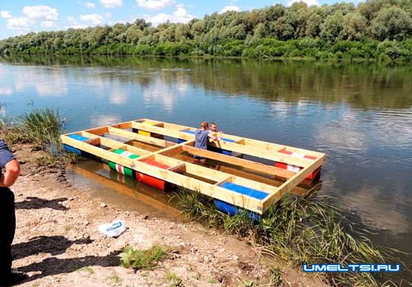 Плот своими руками из бочек Плот своими руками из бочек