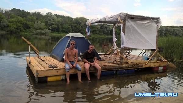 Плот своими руками из бочек Плот своими руками из бочек